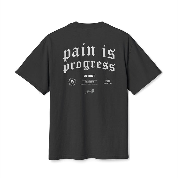 Pain Is Progress Heavy Faded Tee