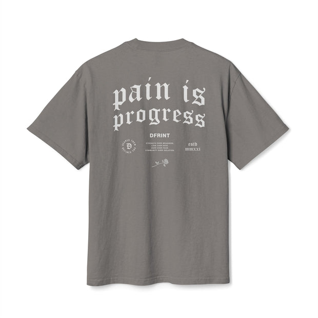 Pain Is Progress Heavy Faded Tee