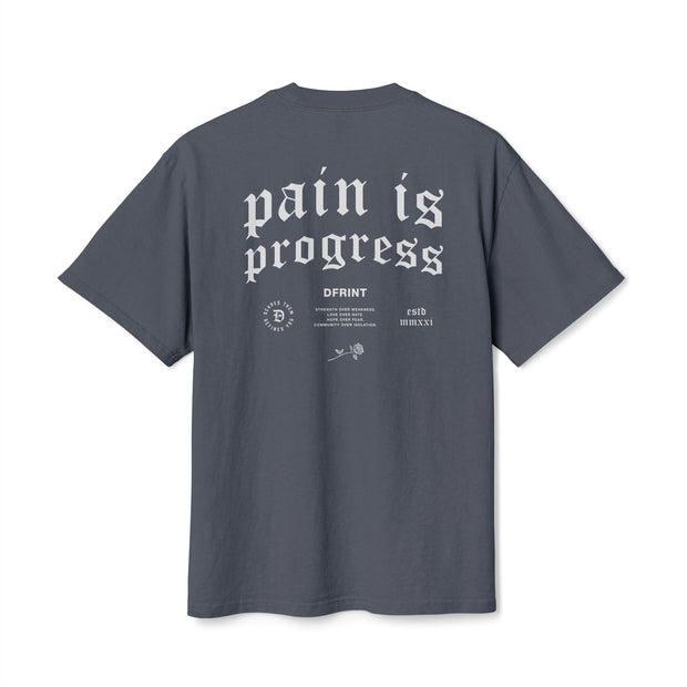 Pain Is Progress Heavy Faded Tee