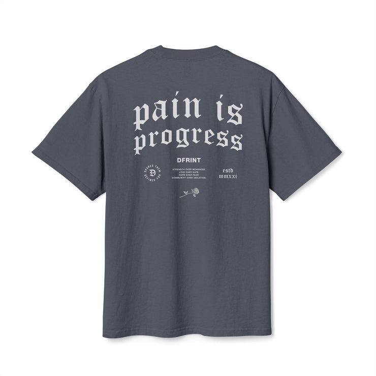 Pain Is Progress Heavy Faded Tee