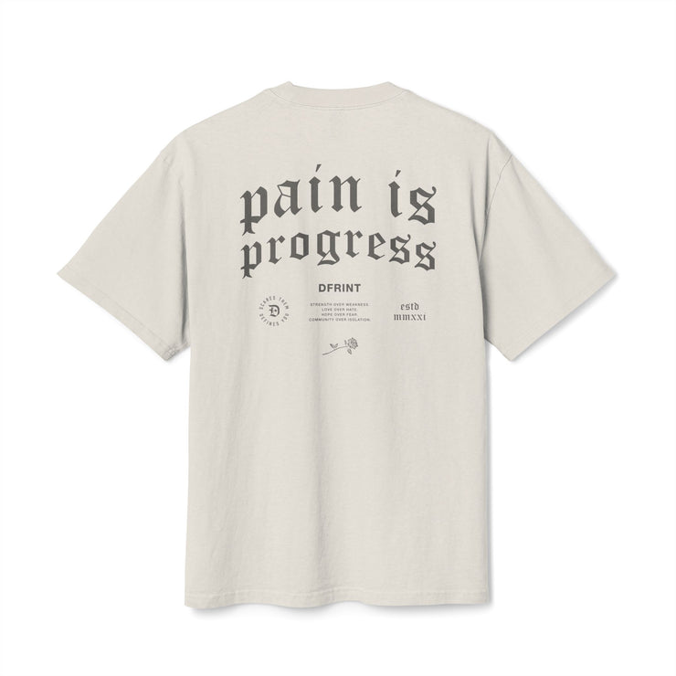 Pain Is Progress Heavy Faded Tee