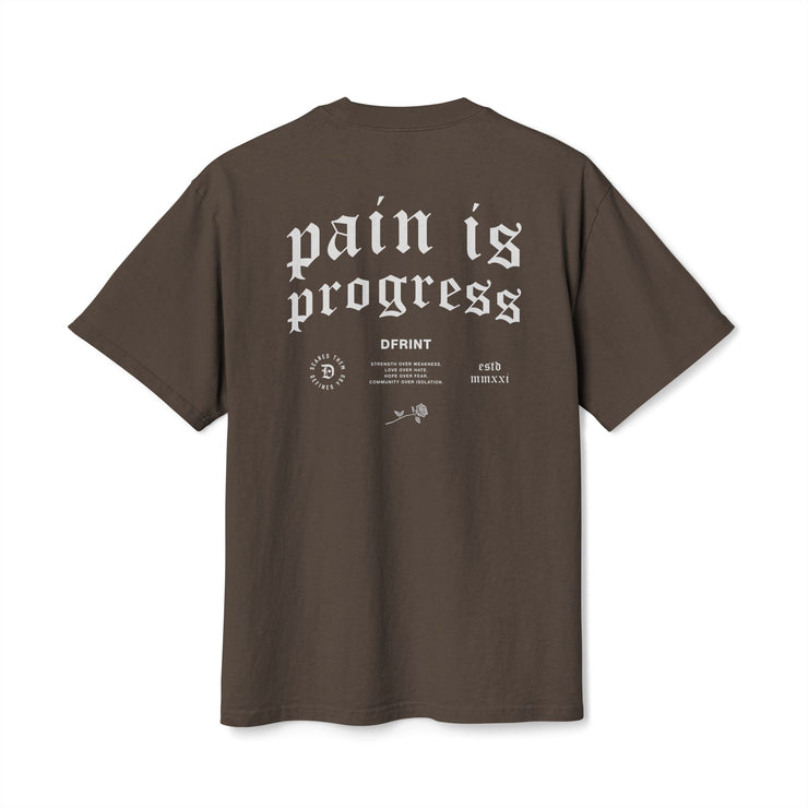 Pain Is Progress Heavy Faded Tee