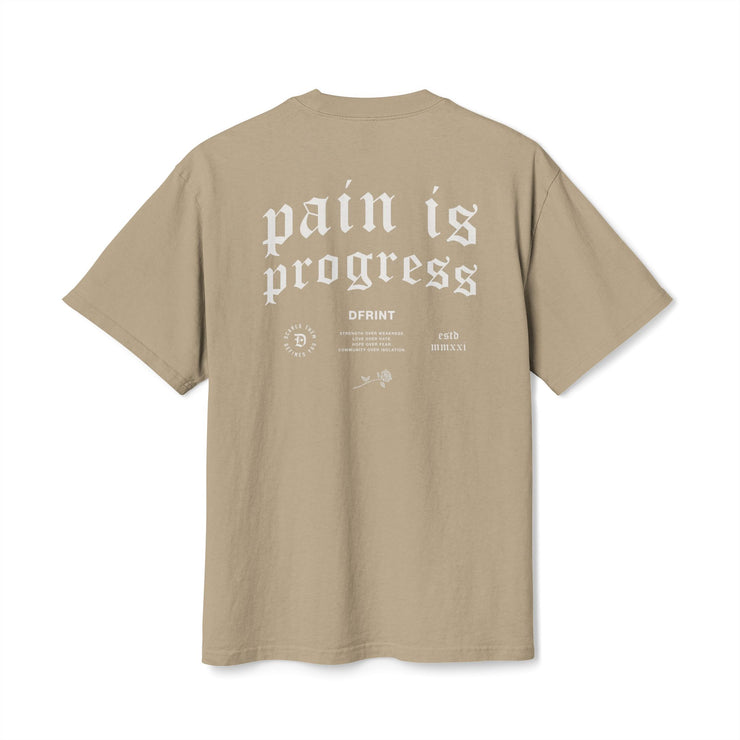 Pain Is Progress Heavy Faded Tee